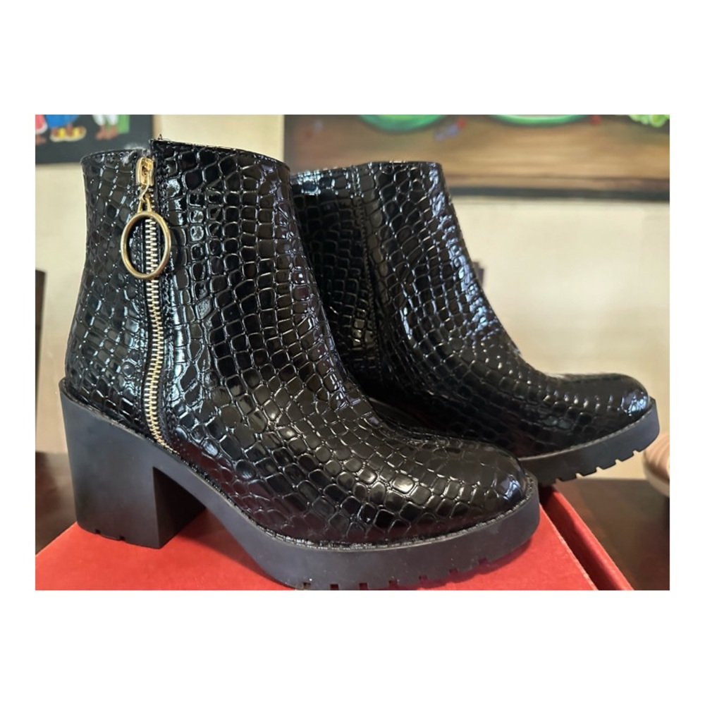 New Black Heeled Booties